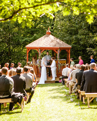 Summer gazebo wedding