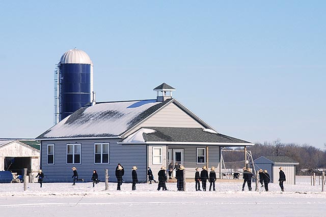 Amish School Winter