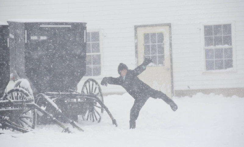 Amish Snow Ball Fight